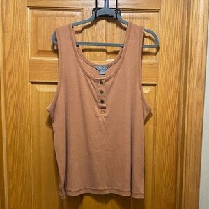 Natural Reflections rust color tank top 1X